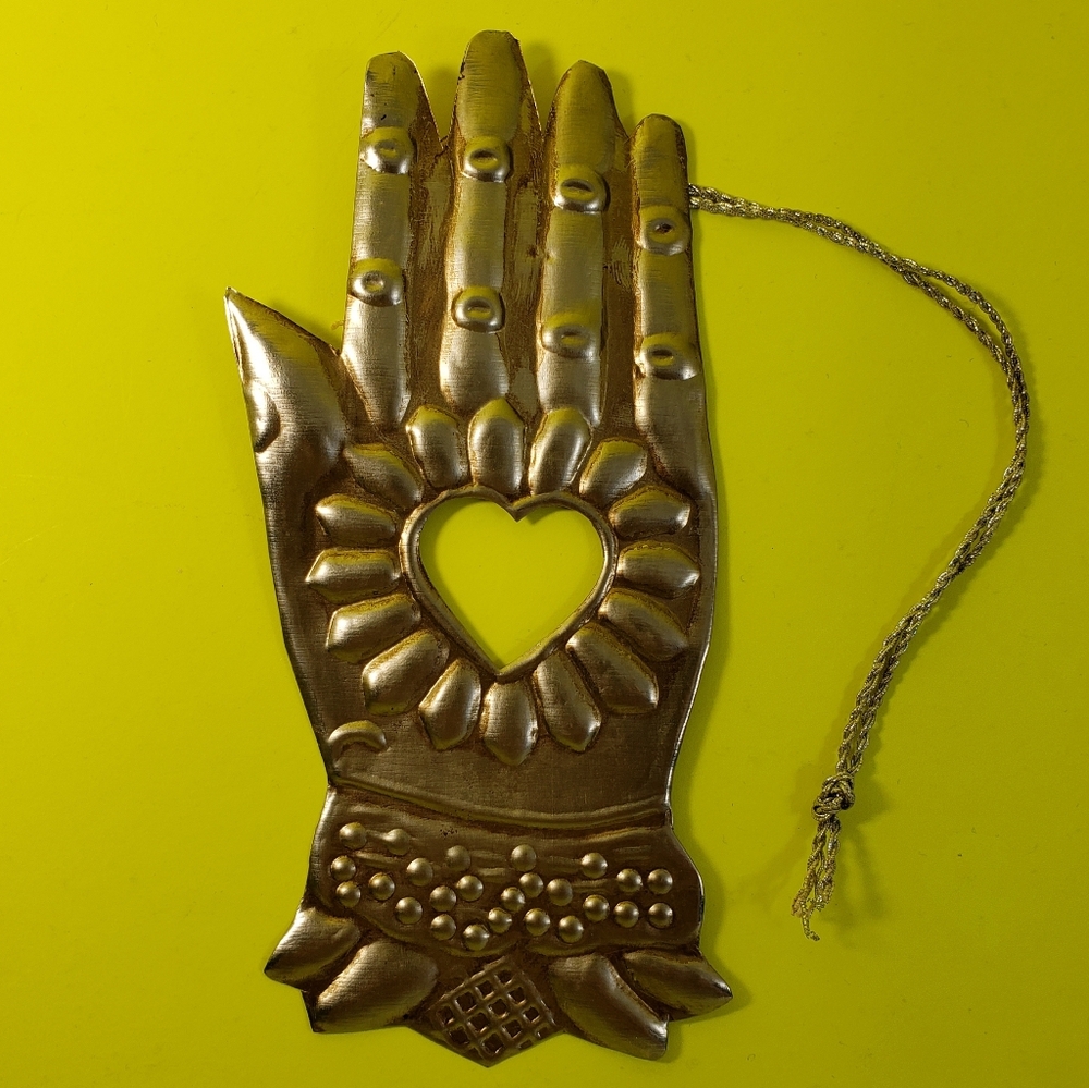 Metal Hand with Heart